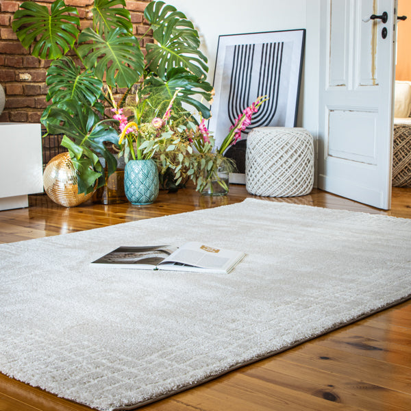 My Canyon 972 cream carpet with 3D effect and fine shine – discover modern elegance