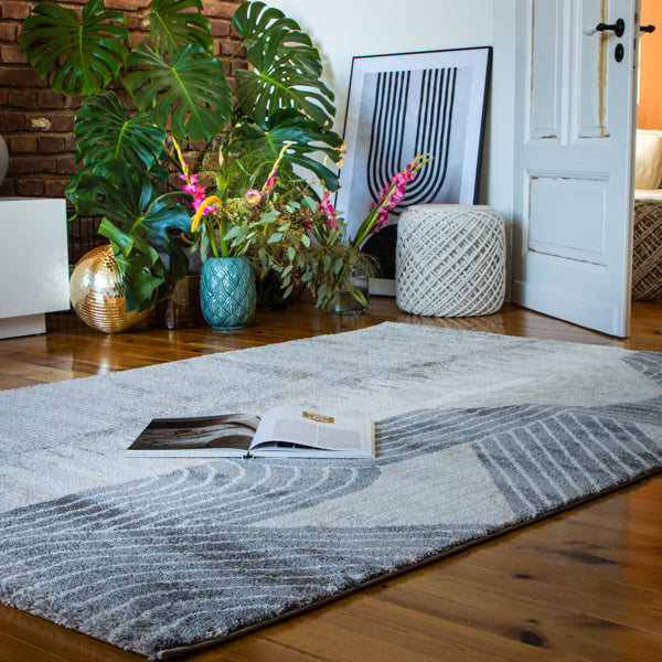 My Canyon 975 taupe carpet with 3D effect and fine shine – discover modern elegance