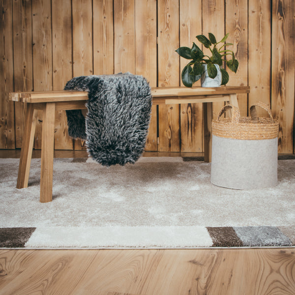 My Frisco 281 taupe Teppich: Handgewebter Charme für Ihr Zuhause