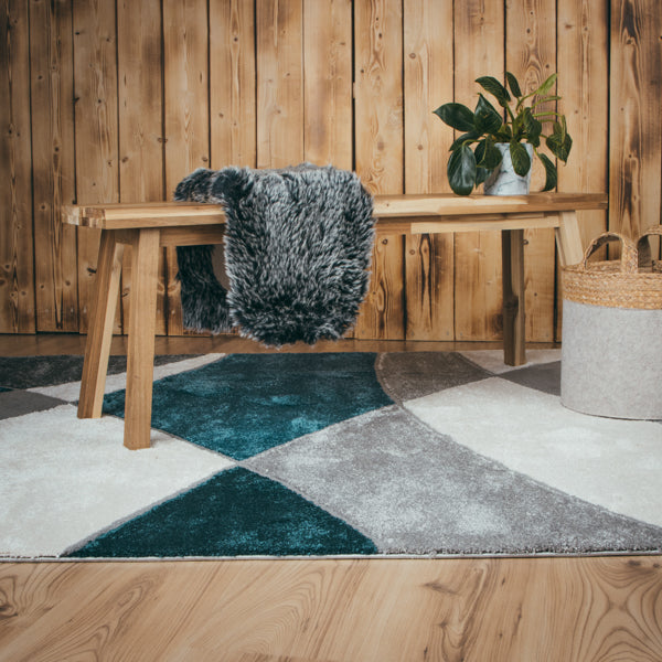 My Frisco 282 blue Teppich: Handgewebter Charme für Ihr Zuhause