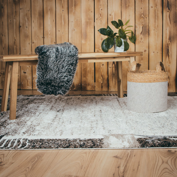 My Frisco 284 taupe Teppich: Handgewebter Charme für Ihr Zuhause