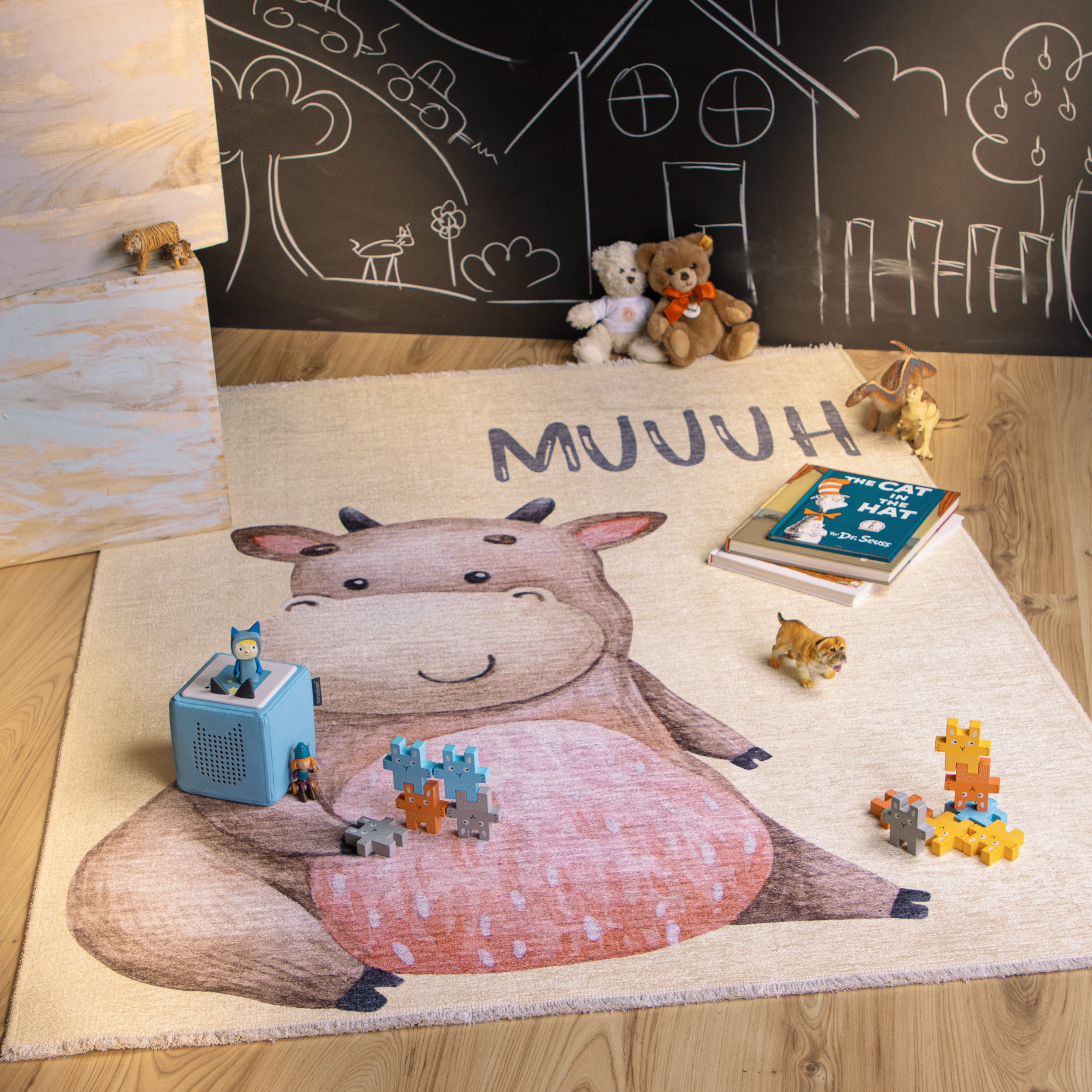 My Greta 608 Cow Pattern Rug: For a happy childhood and a sustainable future