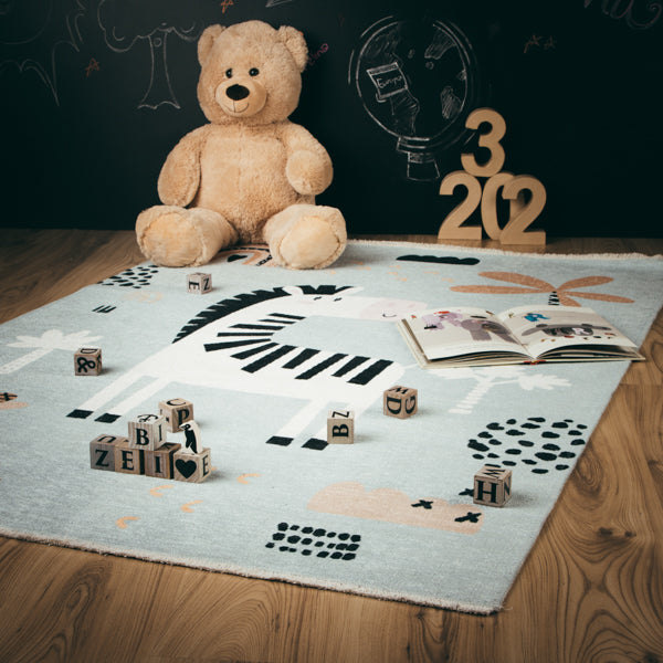 My Greta 624 Zebra Design Teppich: Für eine glückliche Kindheit und eine nachhaltige Zukunft