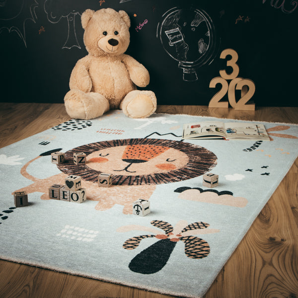 My Greta 626 Löwe Design Teppich: Für eine glückliche Kindheit und eine nachhaltige Zukunft