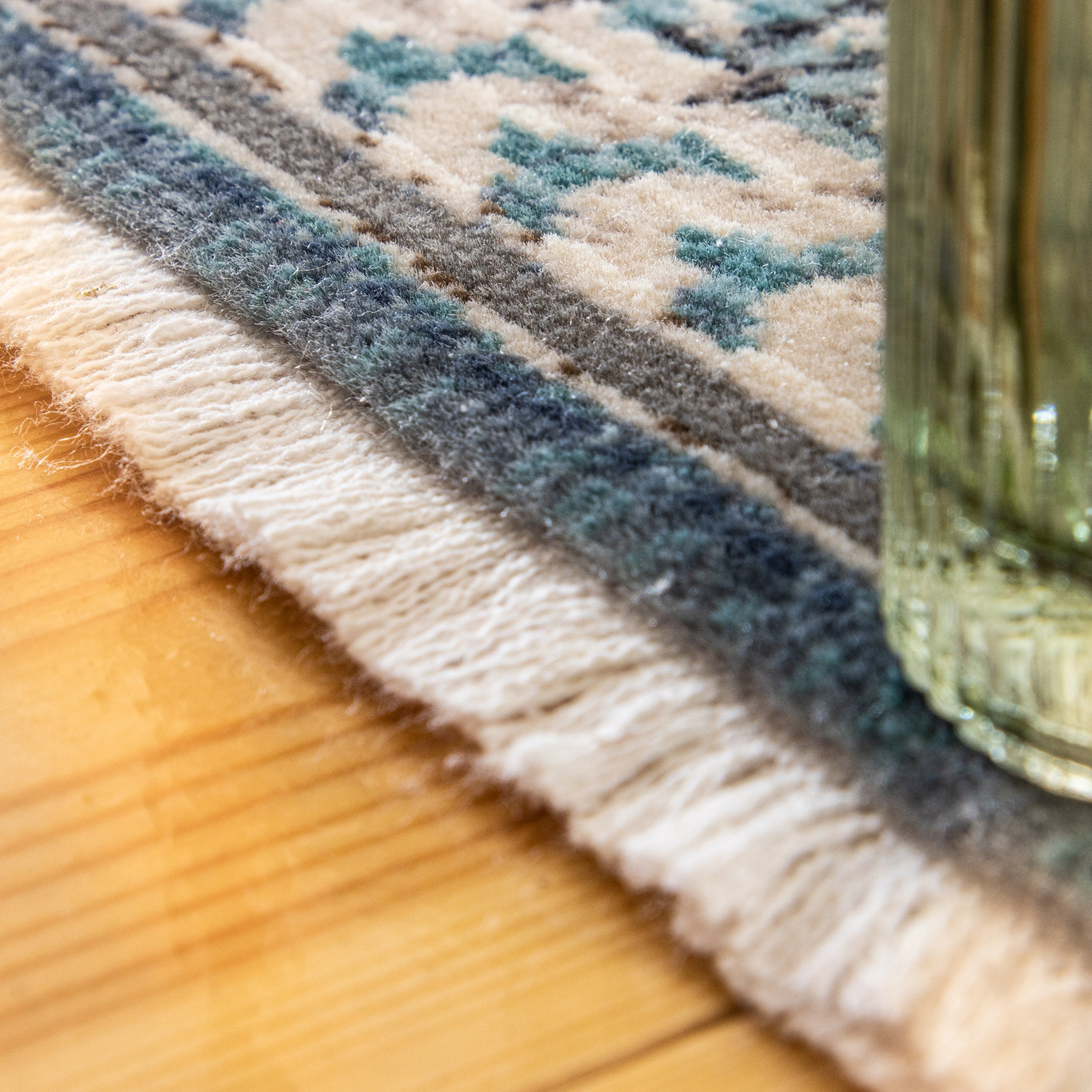 My Inca 360 ocean Teppich: Moderne Eleganz trifft auf traditionelle Inspiration