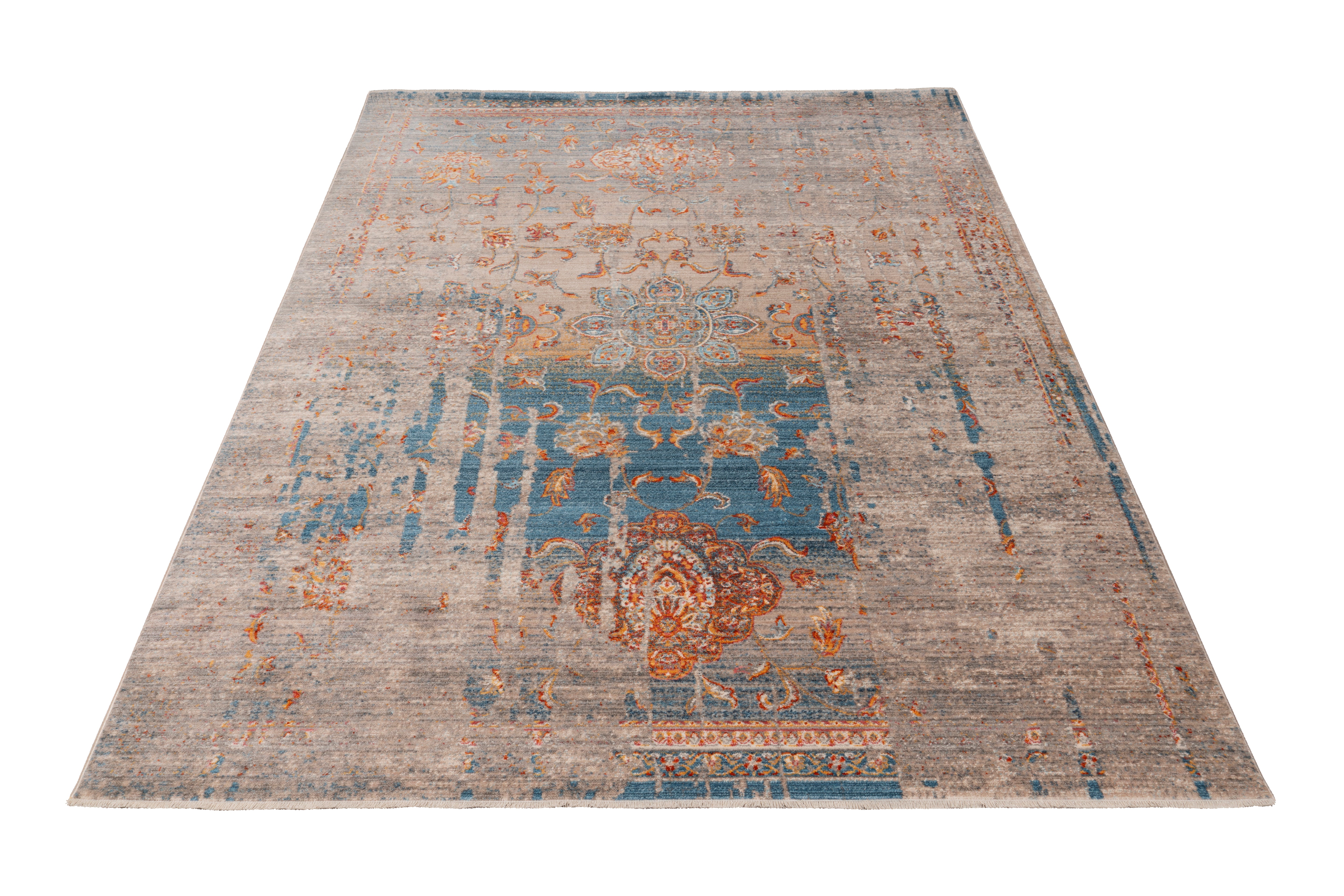 My Laos 453 blue Teppich: Imposante Eleganz für Ihr Zuhause
