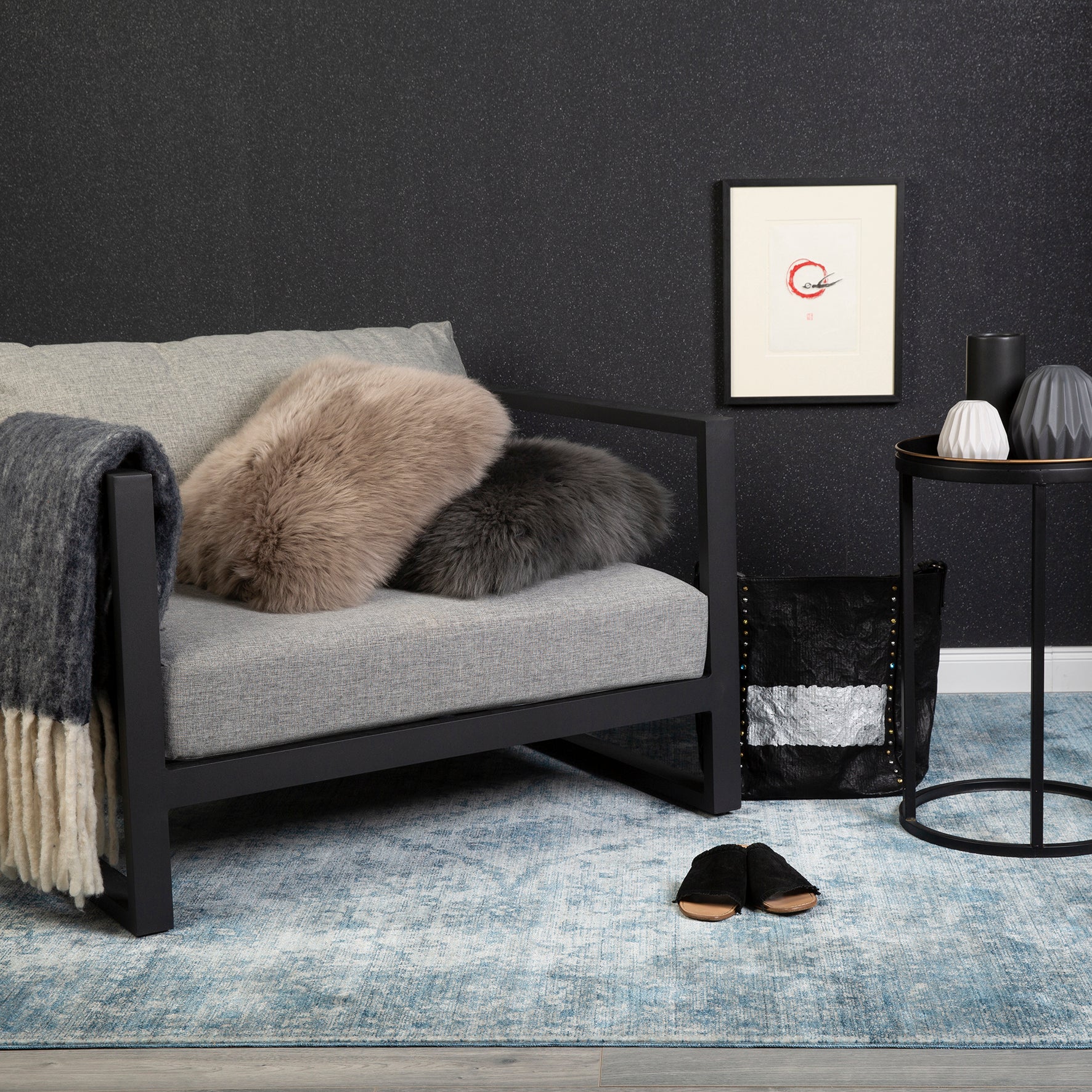 My Laos 454 blue Teppich: Imposante Eleganz für Ihr Zuhause