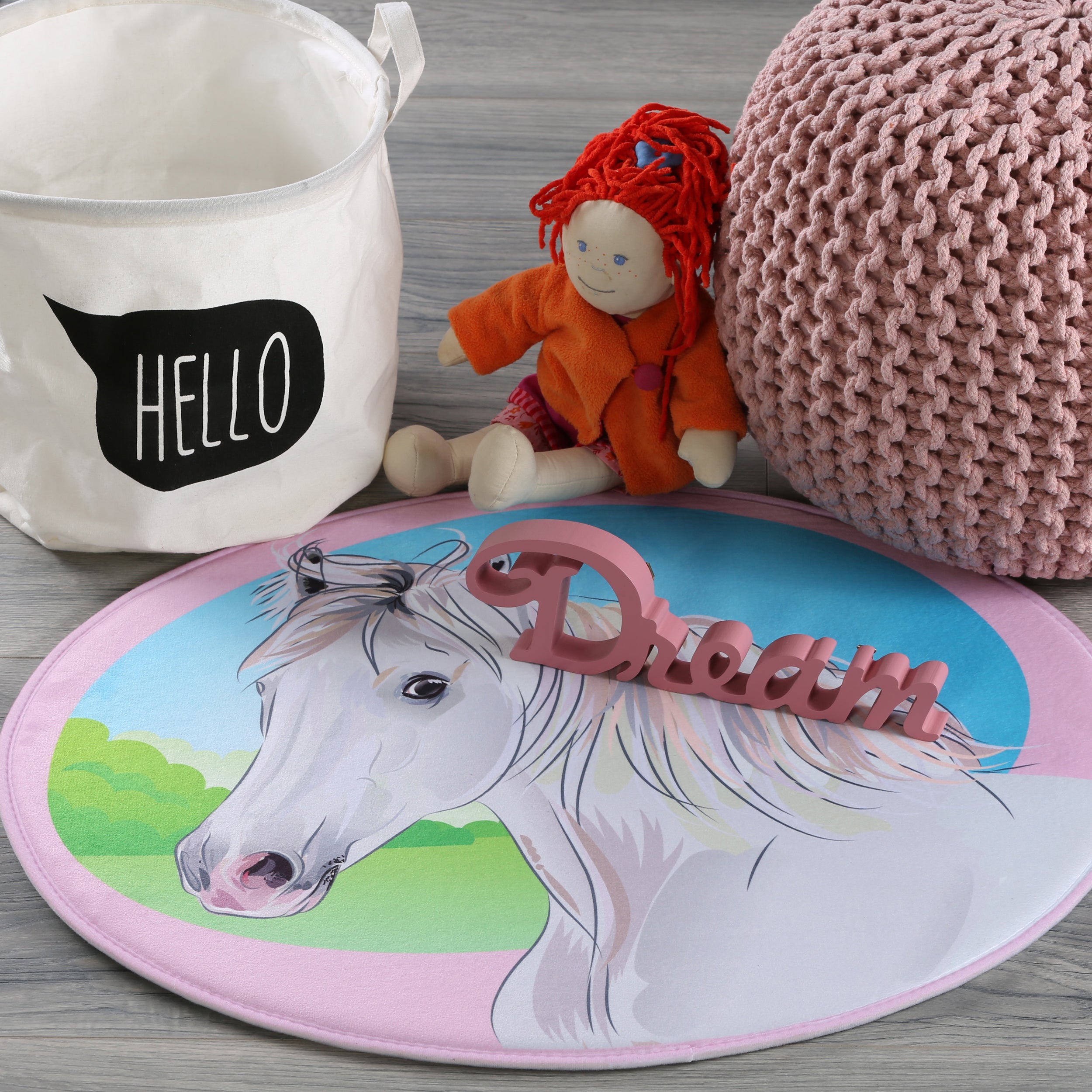 My Mila Kids 141 Pferd Muster Teppich: Entfaltungsfreiraum für kindliche Schönheit