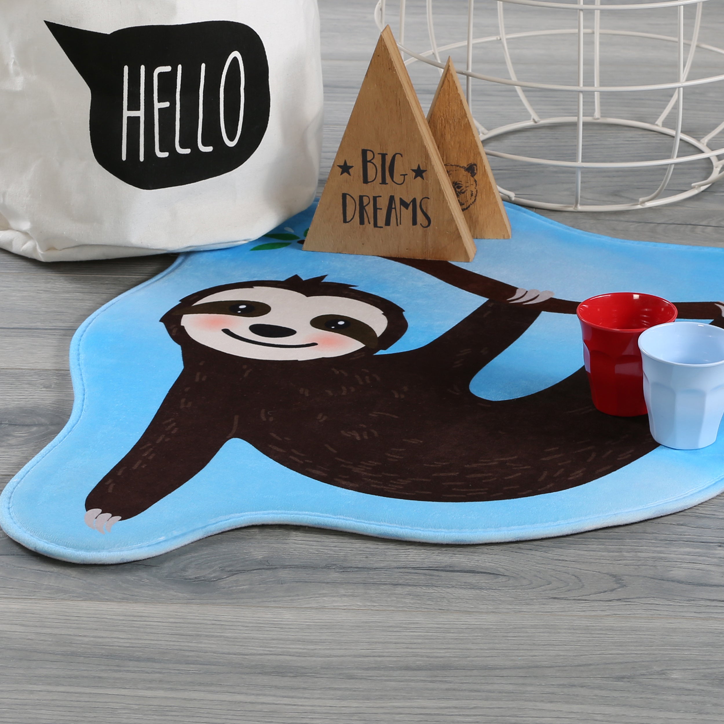 My Mila Kids 145 Sloth Pattern Rug: Space for childlike beauty