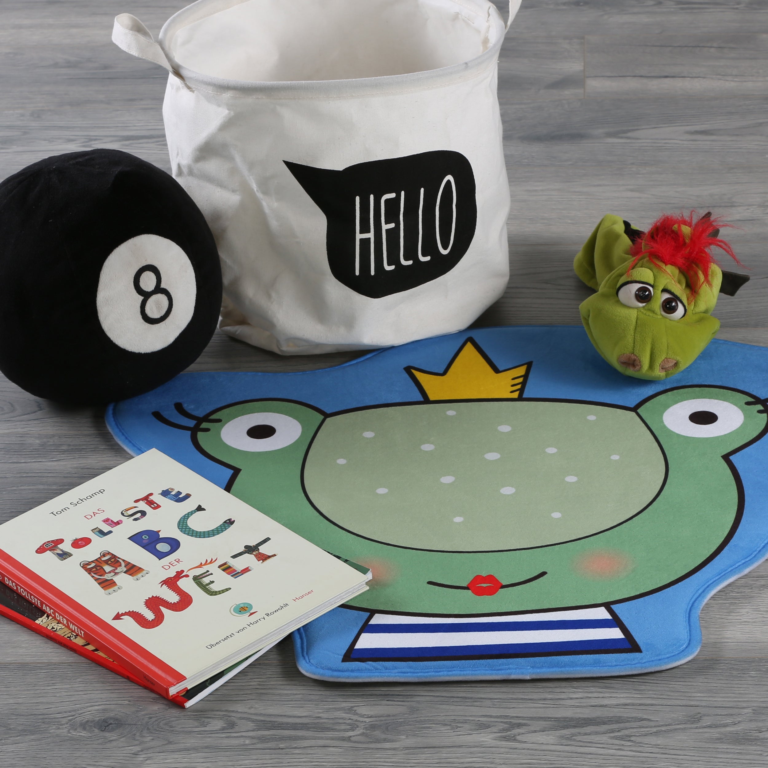 My Mila Kids 146 Frog Pattern Rug: Space for childlike beauty