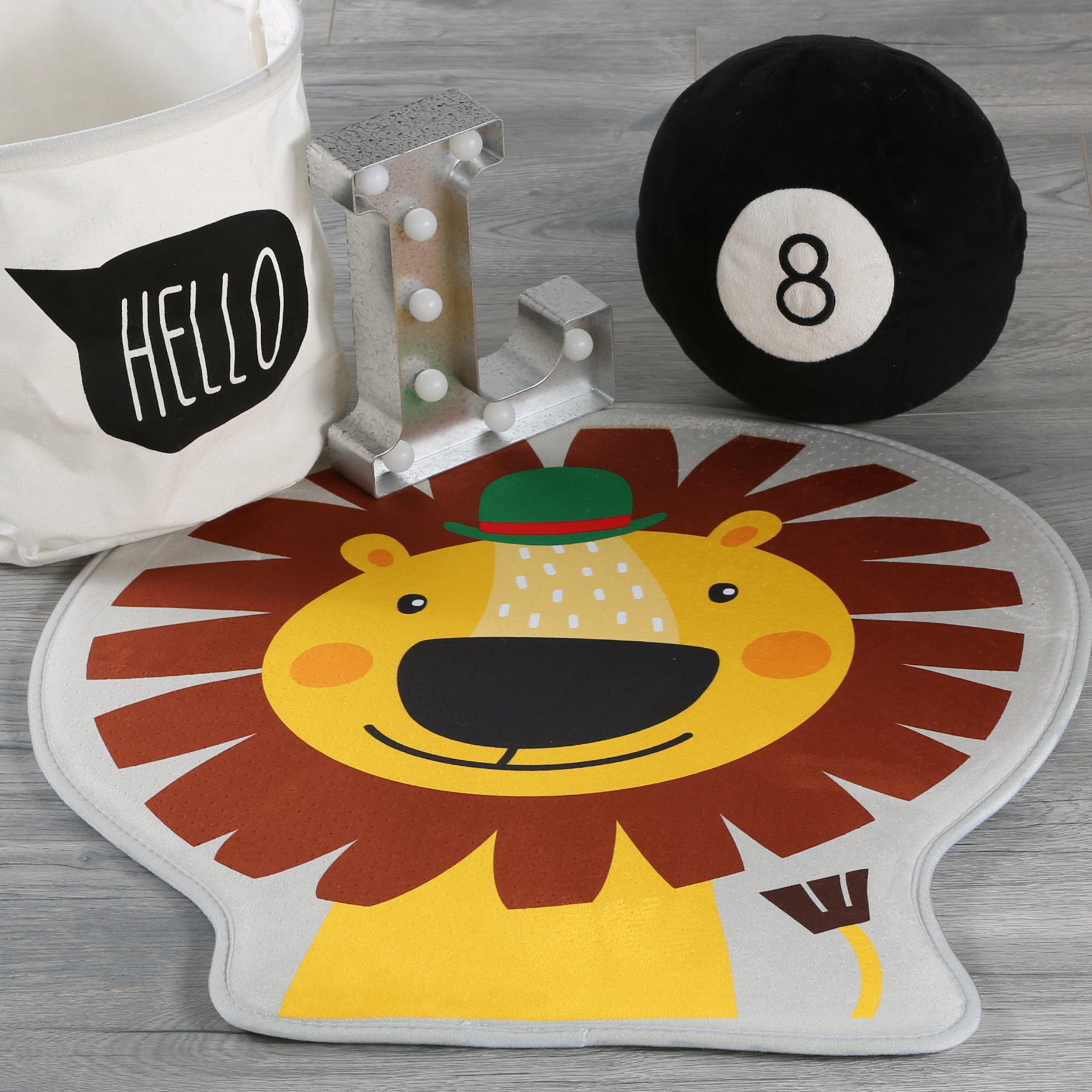 My Mila Kids 148 Lion Pattern Rug: Space for childlike beauty