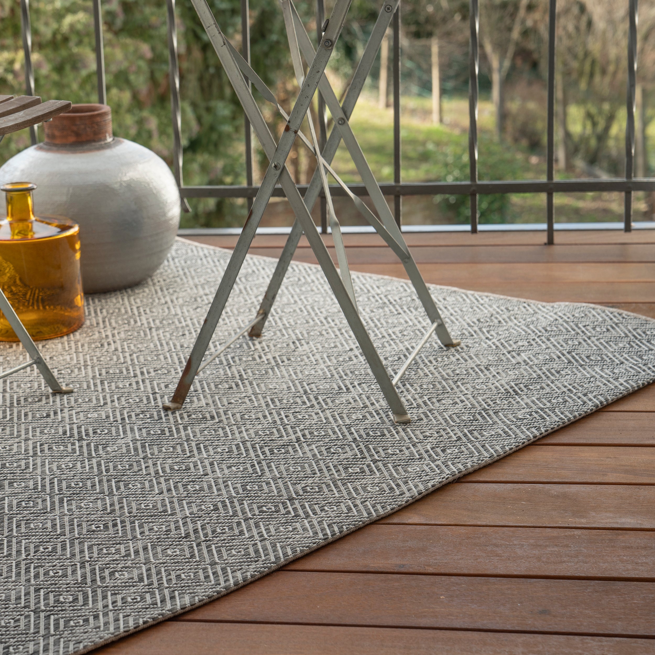 My Nordic 870 grey: Designer carpet from OBSESSION for indoors and outdoors