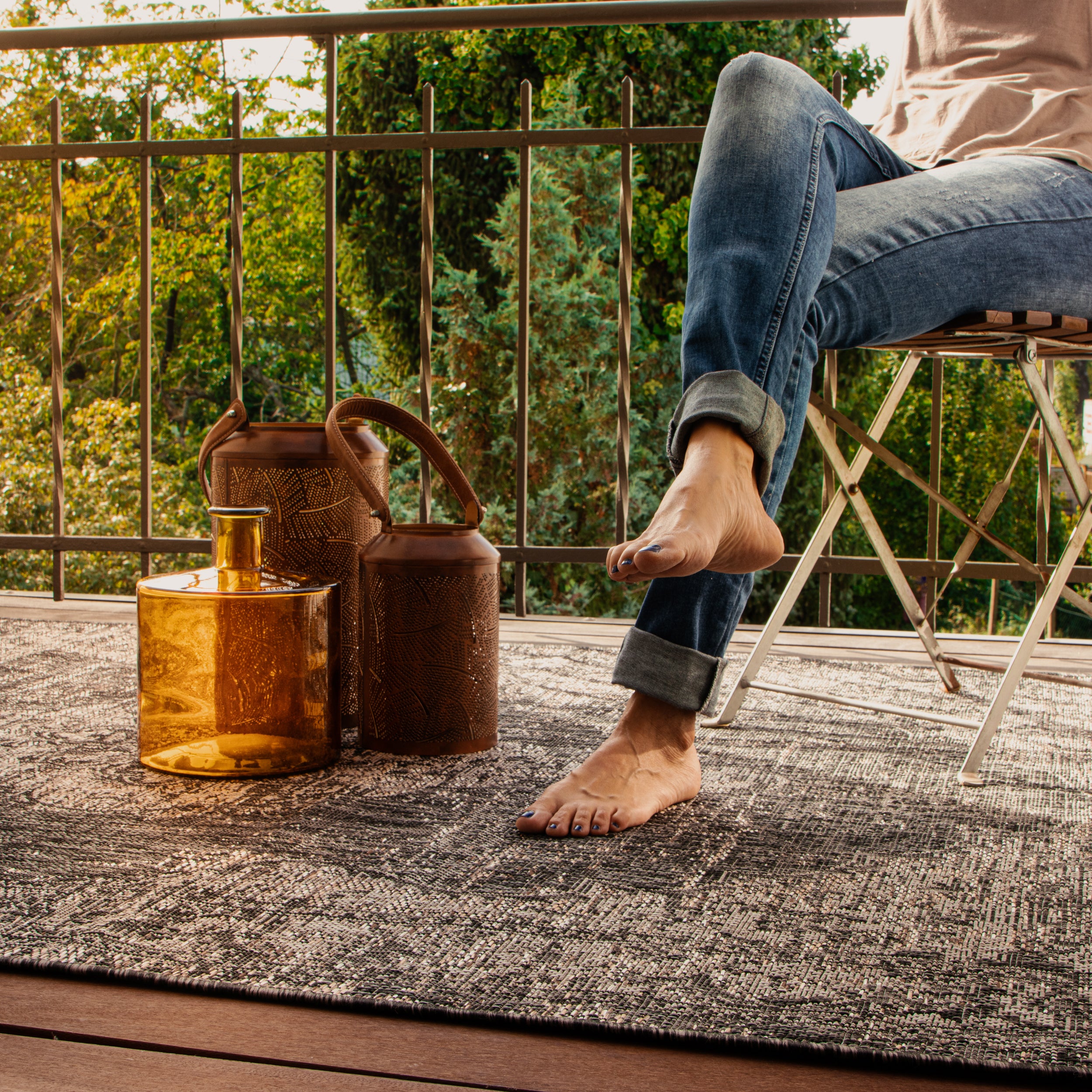 My Nordic 875 grey: Designer carpet by OBSESSION for indoors and outdoors