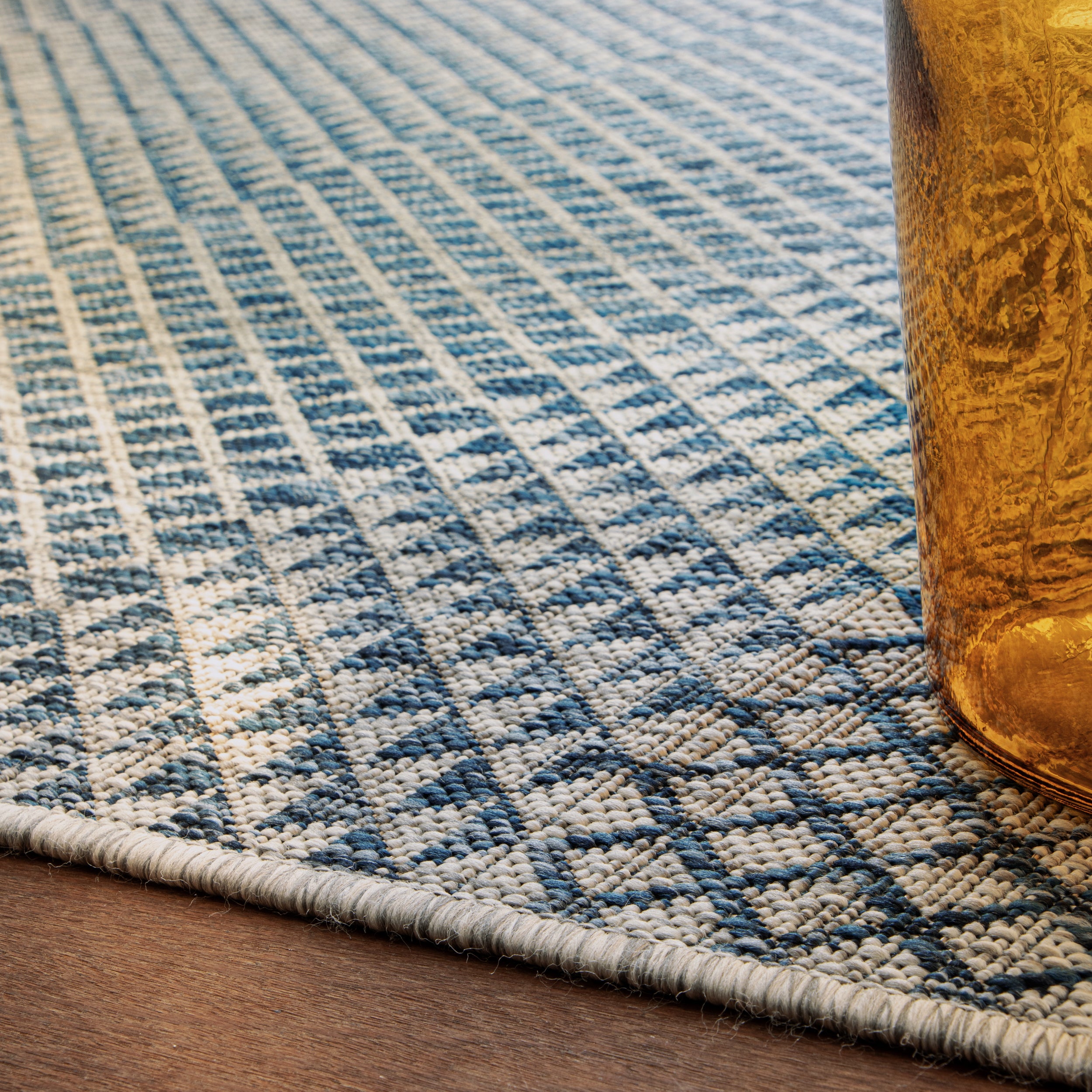 My Nordic 877 navy: Designer carpet by OBSESSION for indoors and outdoors
