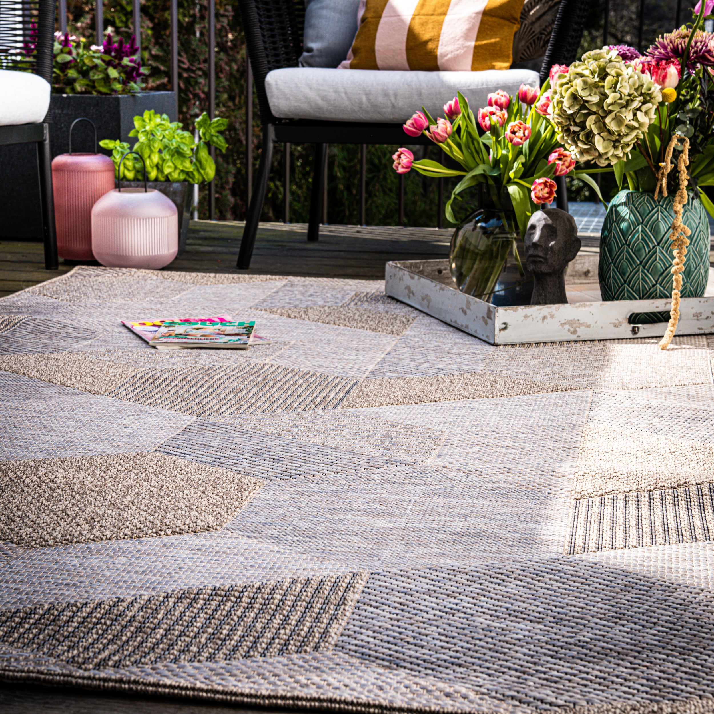 My Oslo 705 taupe carpet: Versatile style for indoor and outdoor areas