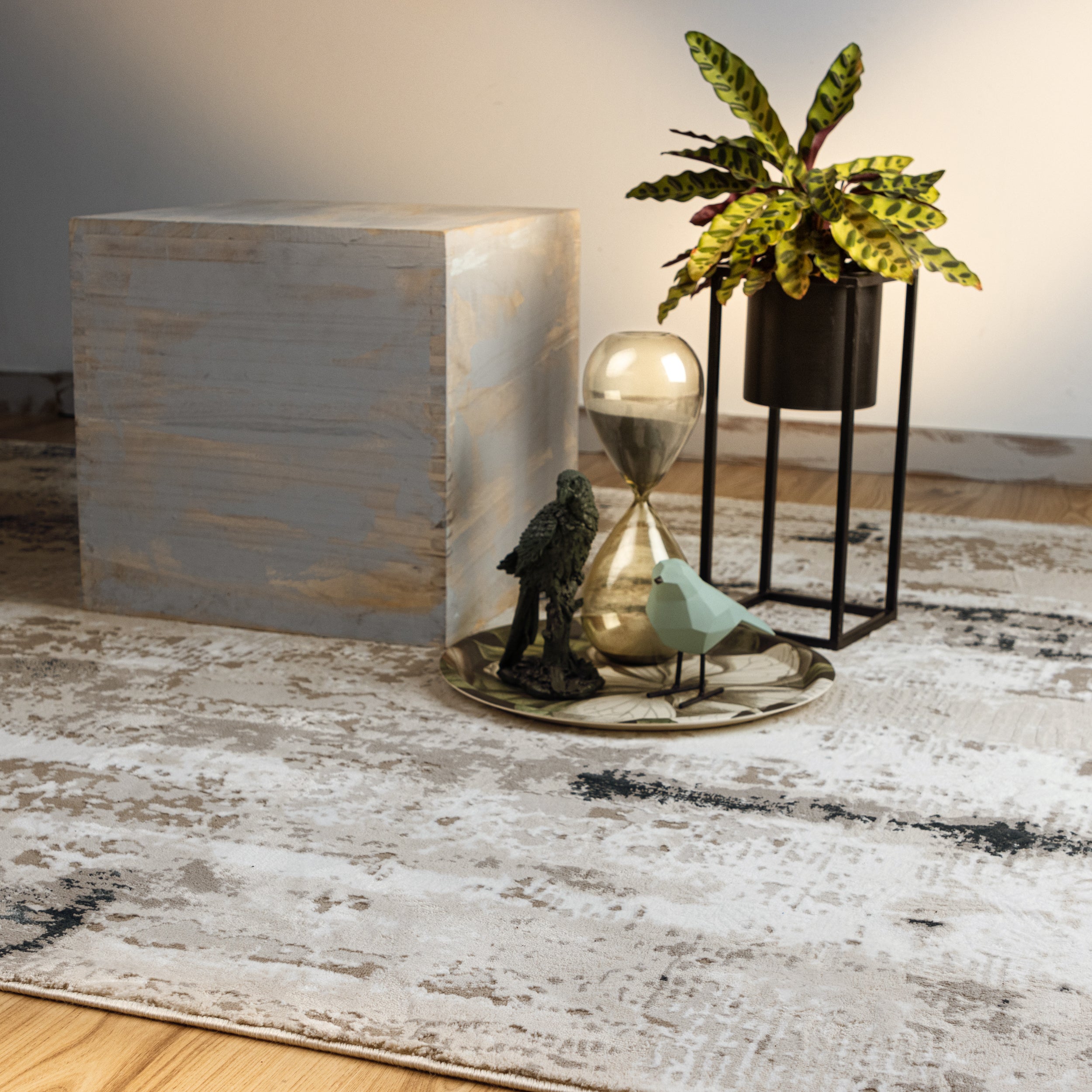 My Phoenix 124 aqua Teppich: Unmittelbare Kunst in 3D-Design