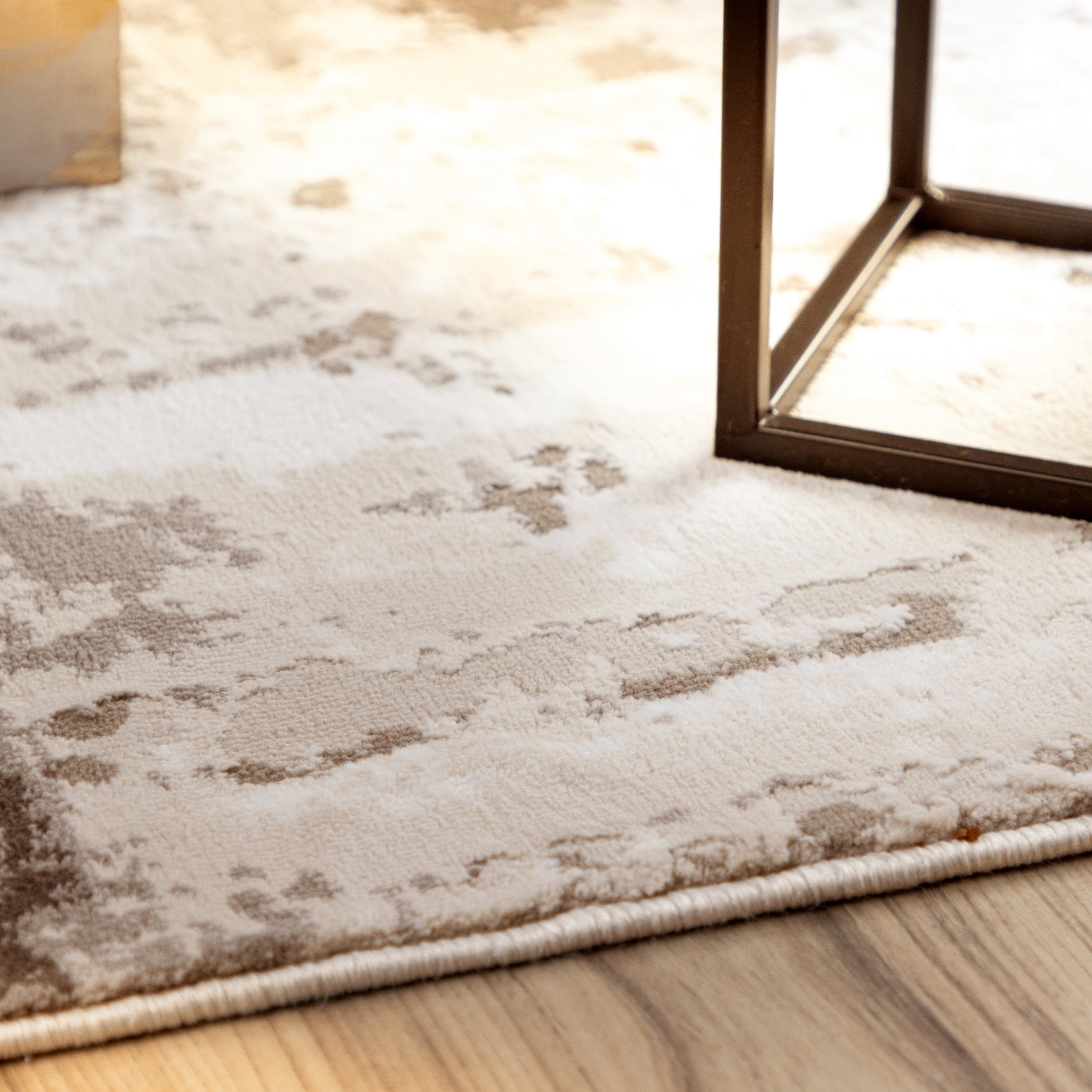 My Phoenix 124 taupe Teppich: Unmittelbare Kunst in 3D-Design