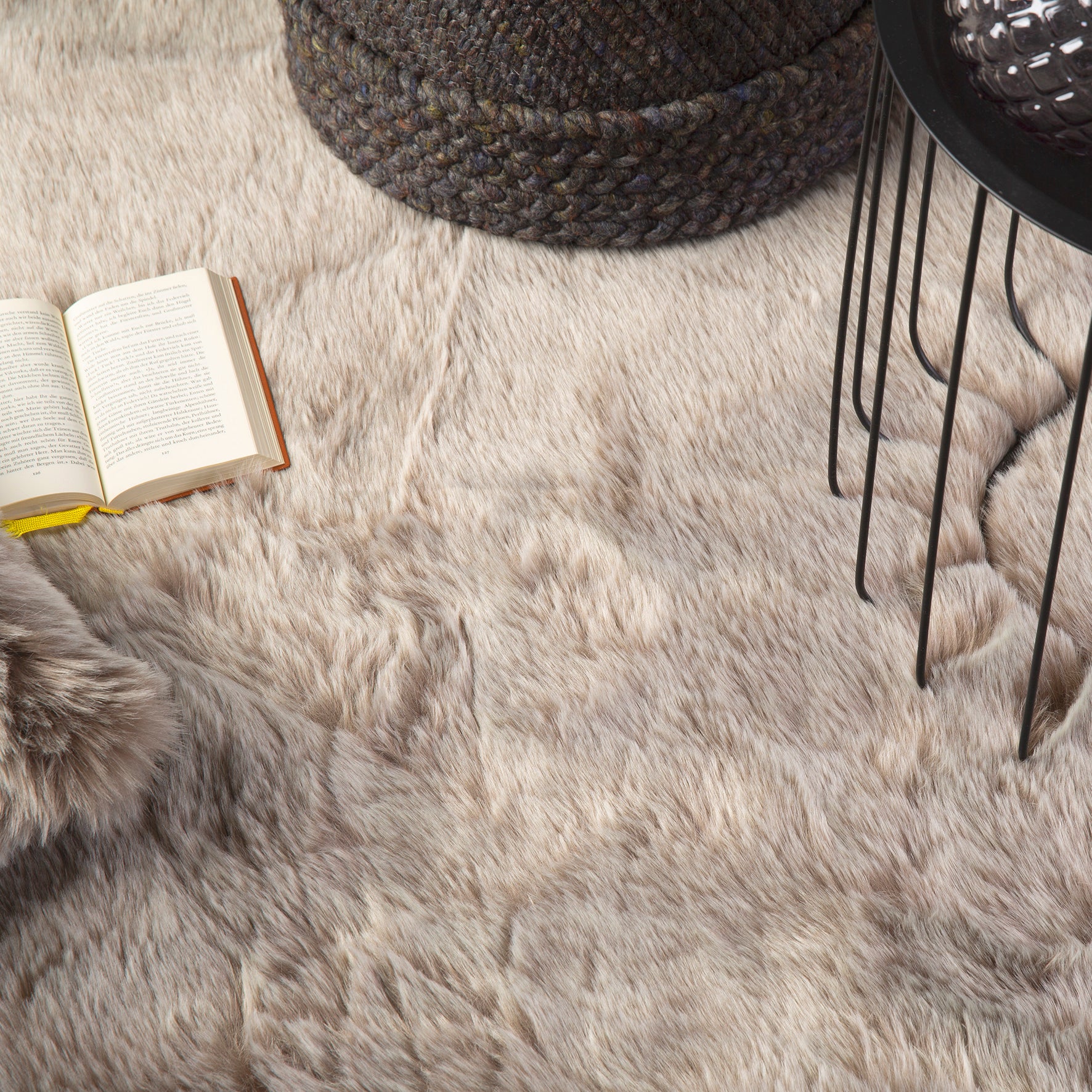 My Samba 495 taupe carpet: Stylish faux fur for individual feel-good moments from OBSESSION
