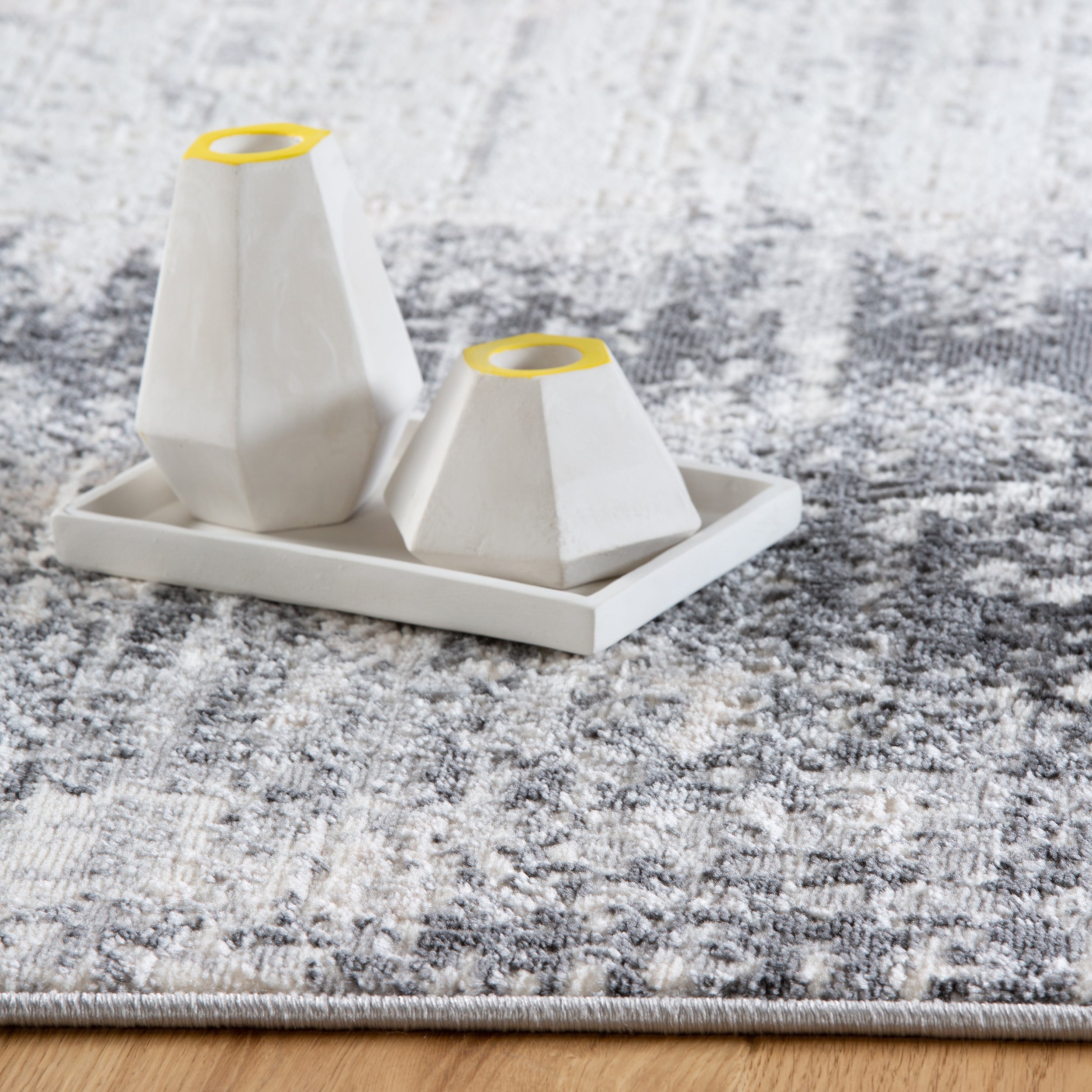 My Salsa 690 grey Teppich: Abstraktes Design moderne Harmonie von Obsession