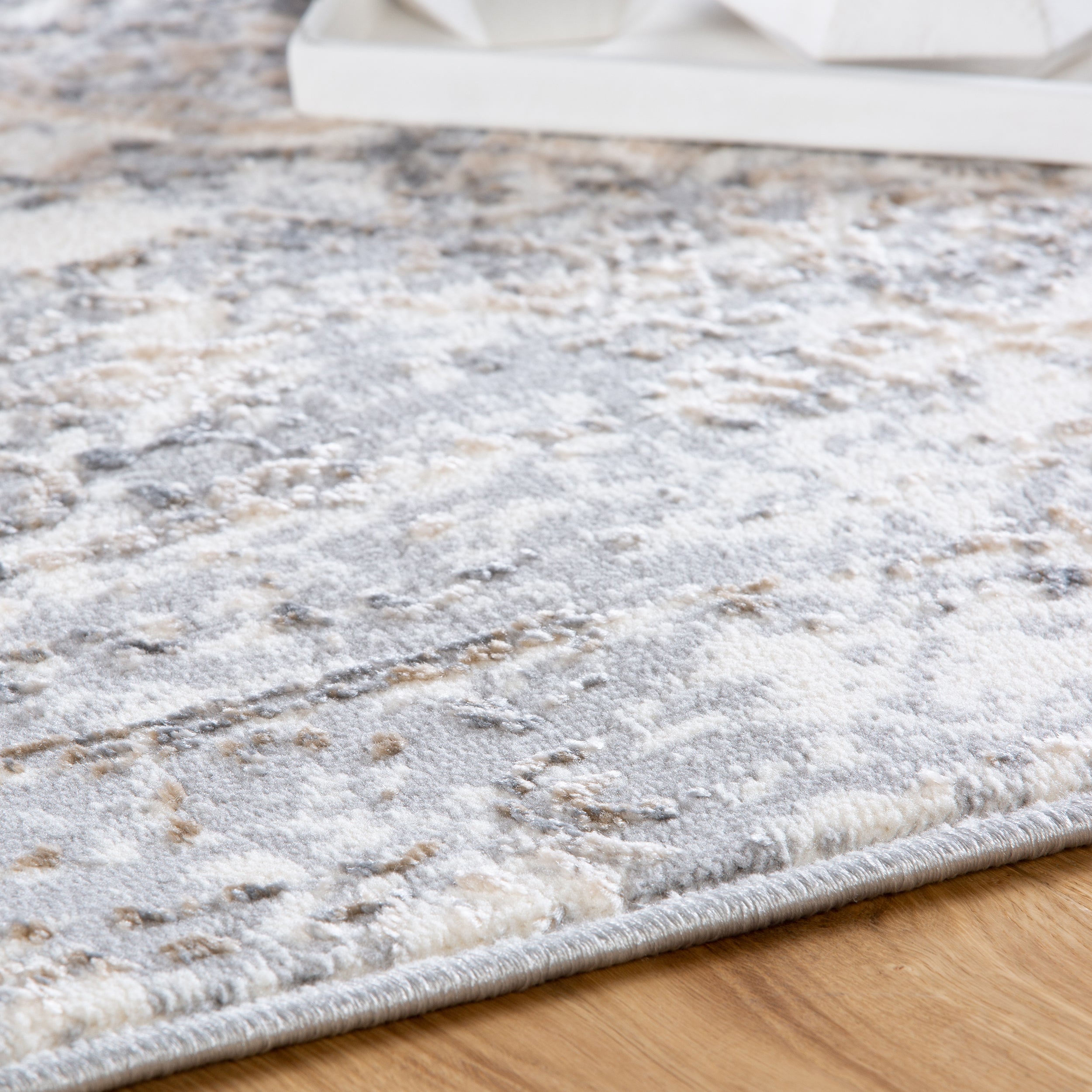 My Salsa 692 taupe Teppich: Abstraktes Design moderne Harmonie von Obsession