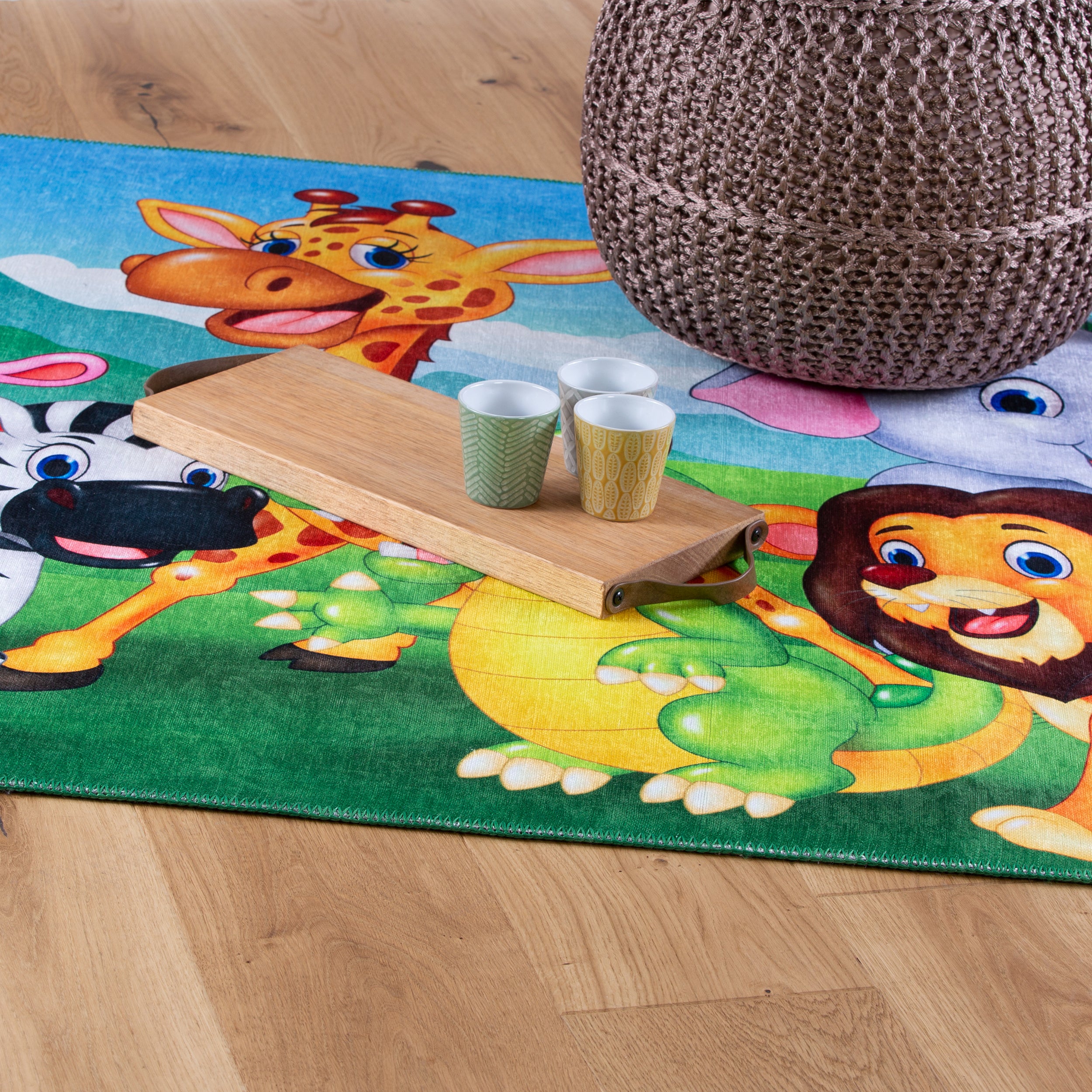 My Torino Kids 239 Dschungel Teppich: Pädagogische Teppiche für spielerisches Lernen