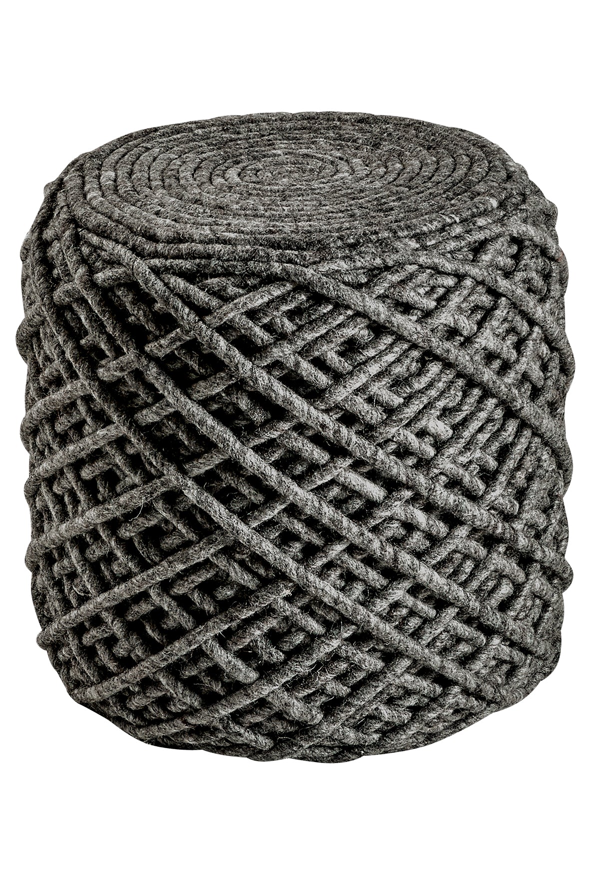 My Pouf Royal 888 graphite: natural materials, raffia look, and timeless elegance