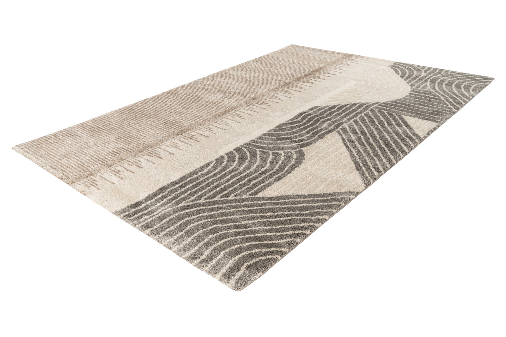 My Canyon 975 taupe carpet with 3D effect and fine shine – discover modern elegance