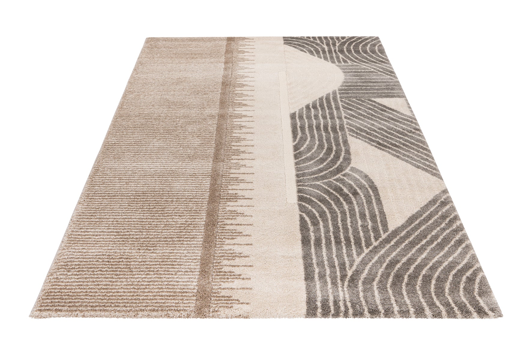 My Canyon 975 taupe carpet with 3D effect and fine shine – discover modern elegance