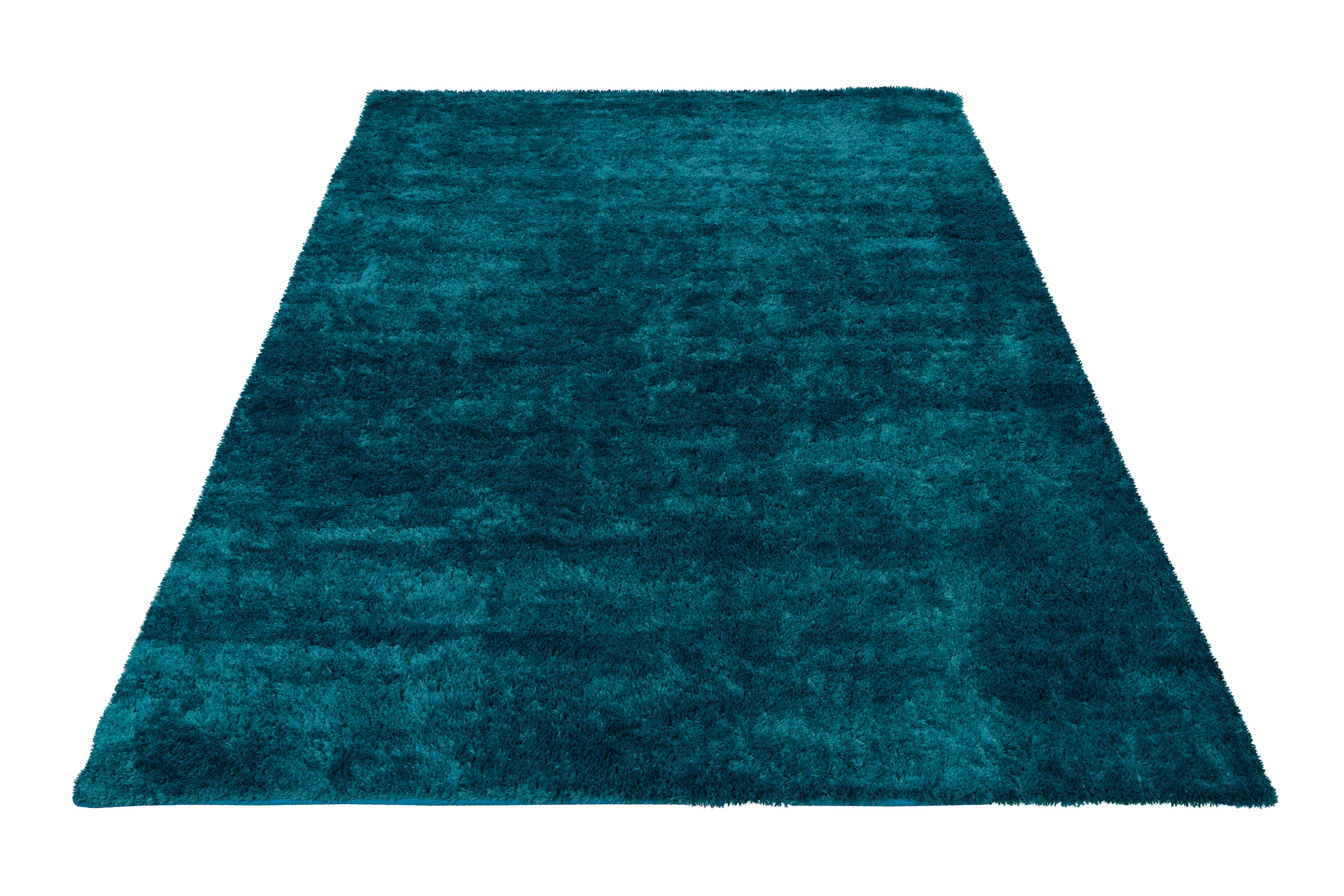 My Curacao 490 petrol: The fluffy designer carpet from OBSESSION in the latest trend colors