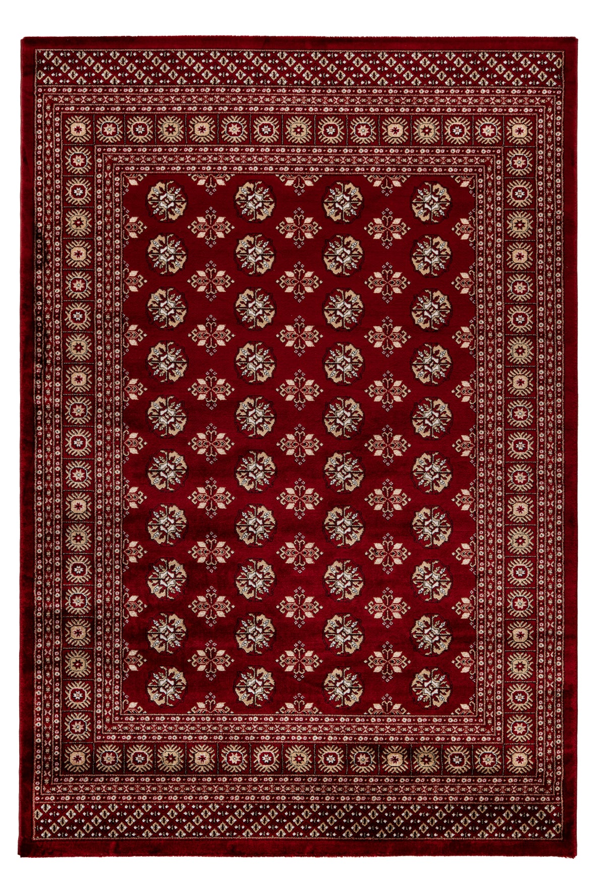 Ariana Teppich 880: Orientalischer Luxus Zeitlos Elegant Bordüre Rot red