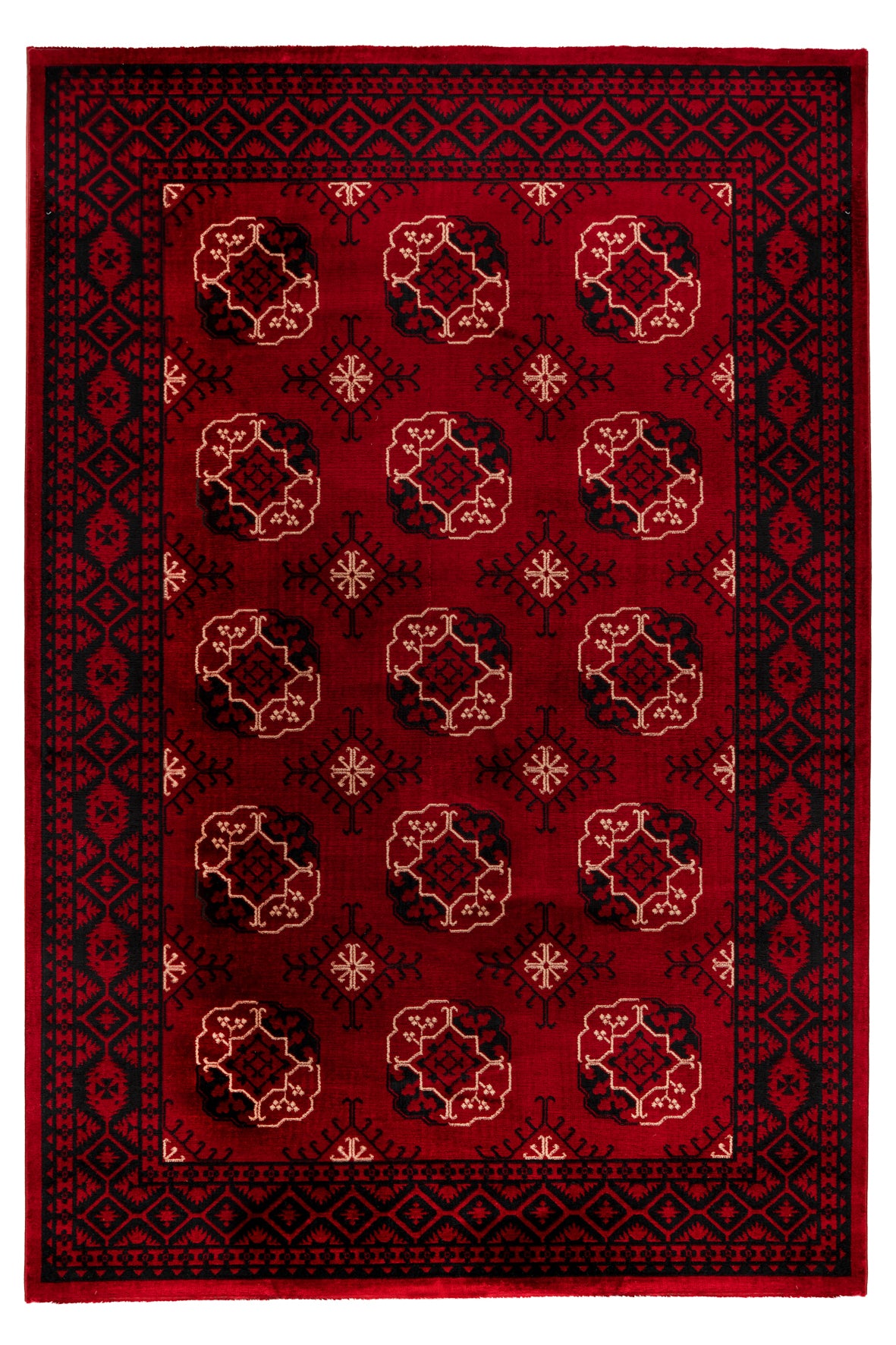 Ariana Teppich 881: Orientalischer Luxus zeitlos Elegant Bordüre Rot red